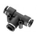 Tee 2*4mm and 1*6mm